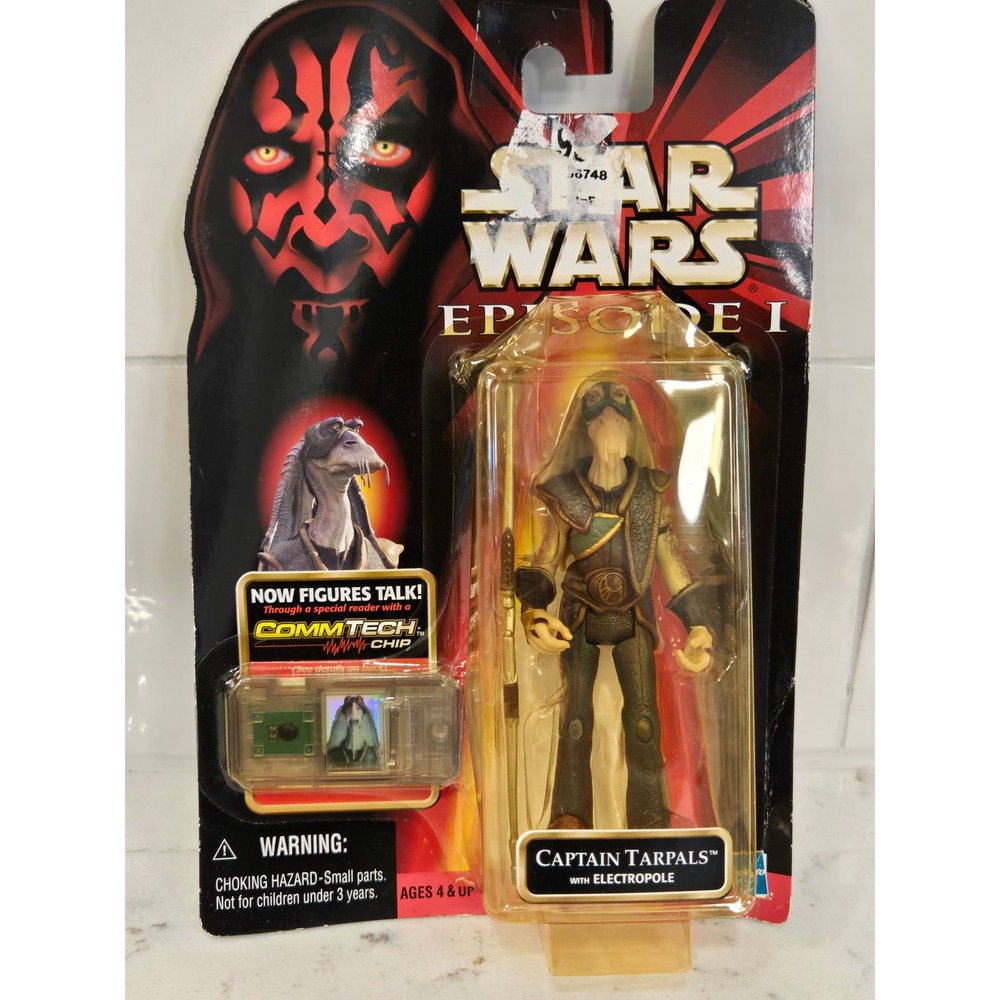 Star Wars Episode I Captain Tarpals Action Figure CommTech Chip Hasbro 1998